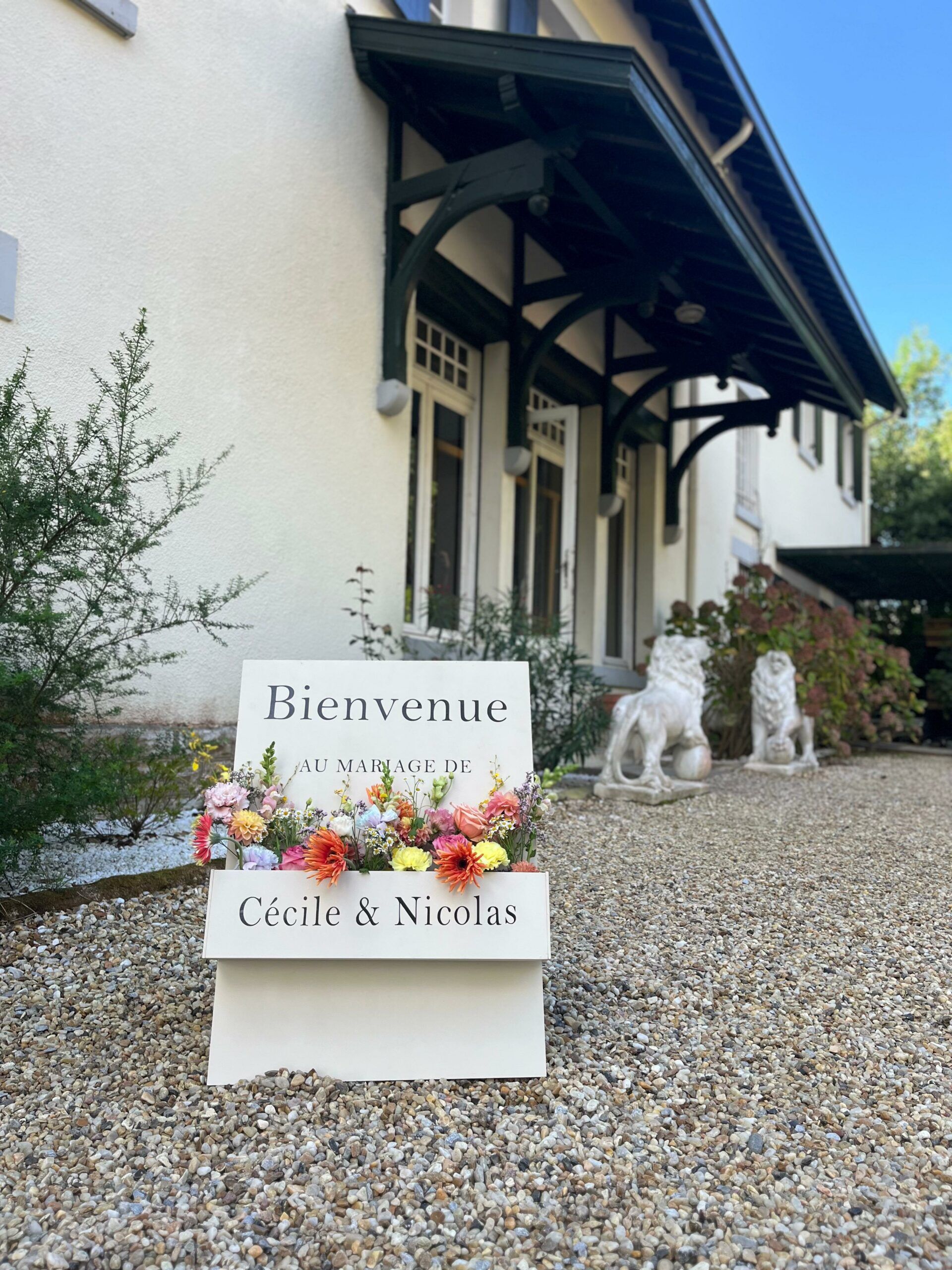 decoration mariage panneau de bienvenue les perles de charlotte bayononne