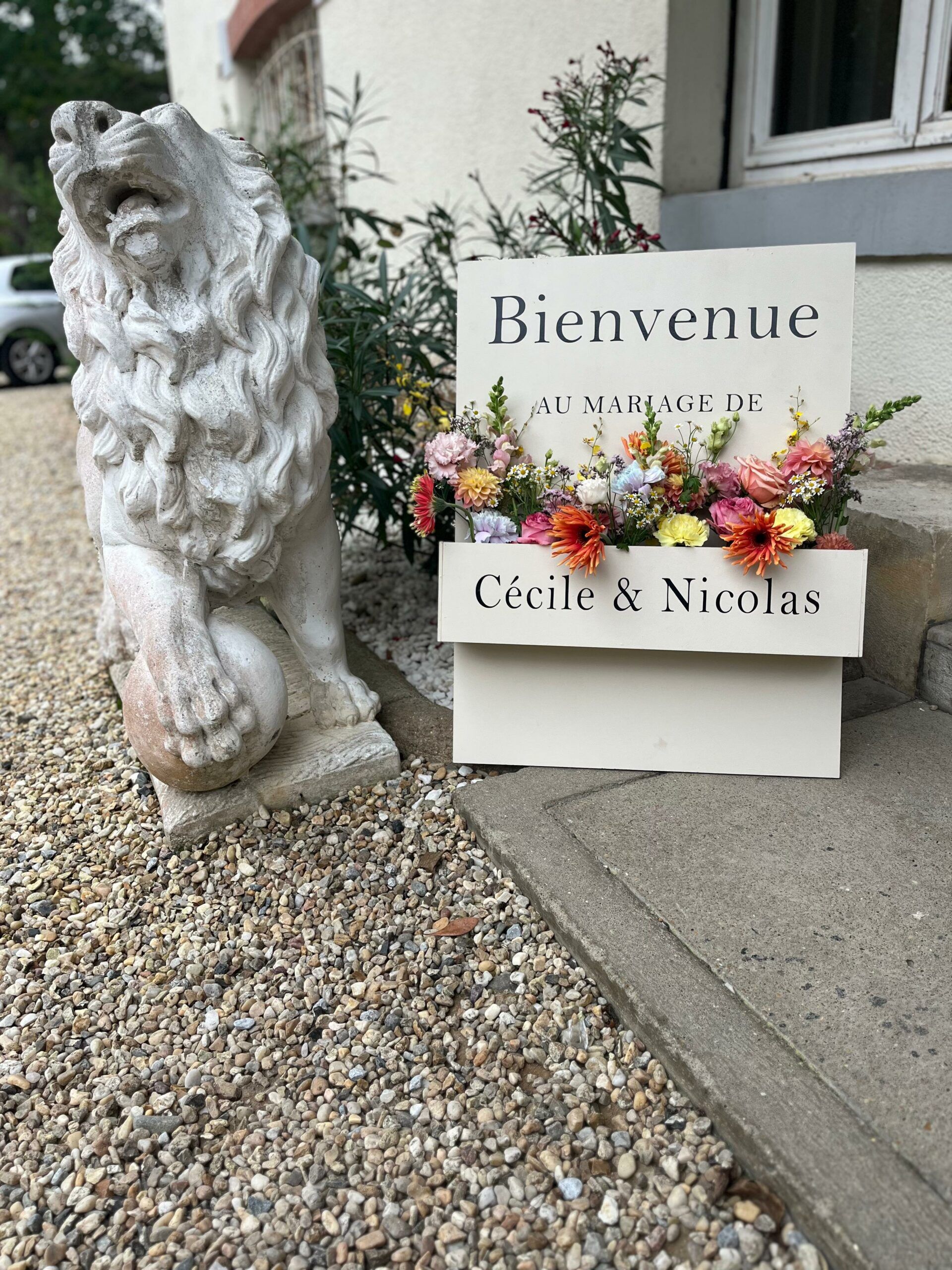 panneau de bienvenue au domaine de larbeou bayonne